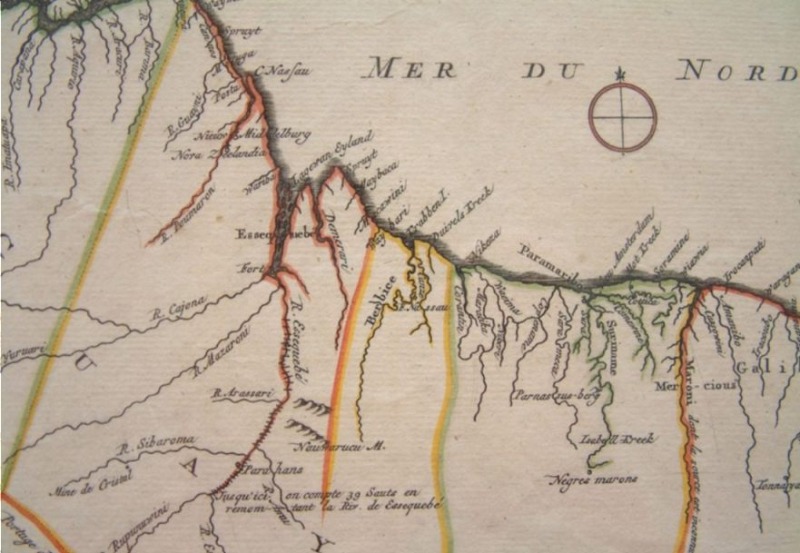 Nederlands-Guiana rond 1700