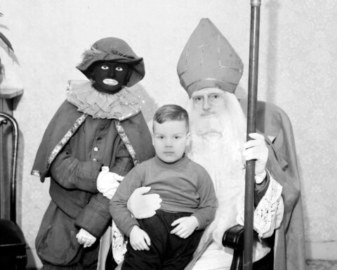 Sinterklaas en zwarte piet - Den Bosch, 1954