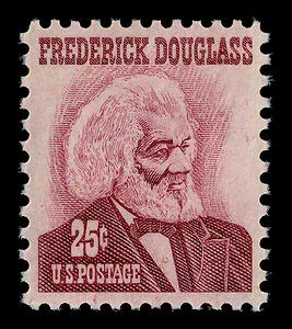 Amerikaanse postzegel met daarop de beeltenis van Frederick Douglass