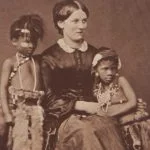 Nicolaas Henneman, Flora en Martinus met de dochter van dhr. George, het Brits gezin waarin zij verbleven van 1851-1854 (1853) | Royal Collection Trust, Verenigd Koninkrijk