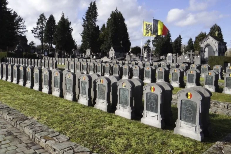 Militaire begraafplaats in Mechelen (CC BY-SA 4.0 - Anne Jea.)