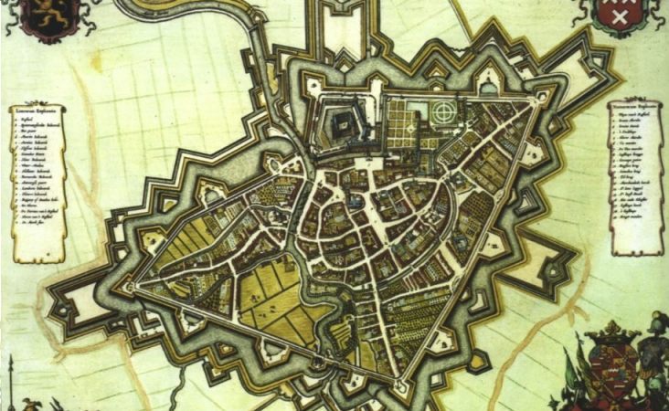Breda in 1653 volgens Willem en Joan Blaeu