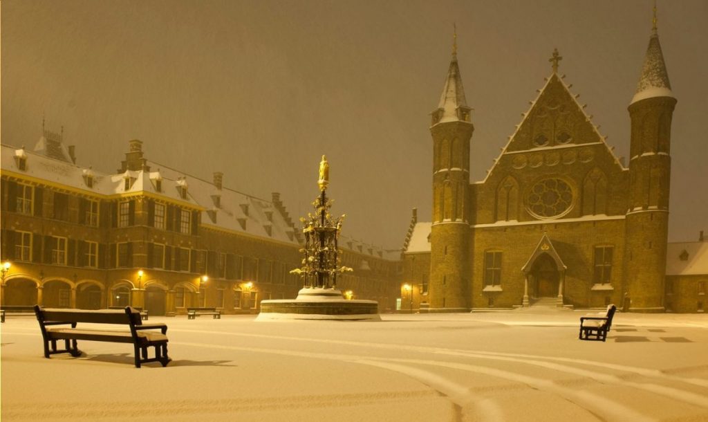 De dageraad van Holland - Ridderzaal in de sneeuw (CC BY 2.0 - Minister-president Rutte)