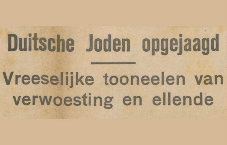 Kop in De Banier van 11 november 1938 (Delpher)
