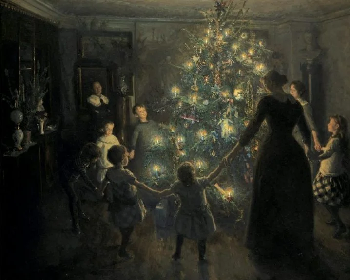 Dansen rond een kerstboom - Viggo Johansen, 1891