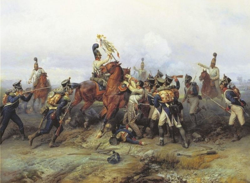 Slag bij Austerlitz - De Russen veroveren hun enige buitgemaakte vaandel