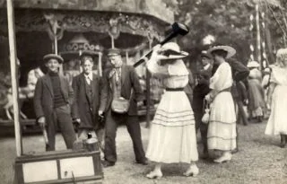 Kop-van-jut op de kermis in Amsterdam, 1917