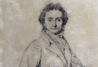 Niccolò Paganini in 1819, tekening van Jean-Auguste-Dominique Ingres