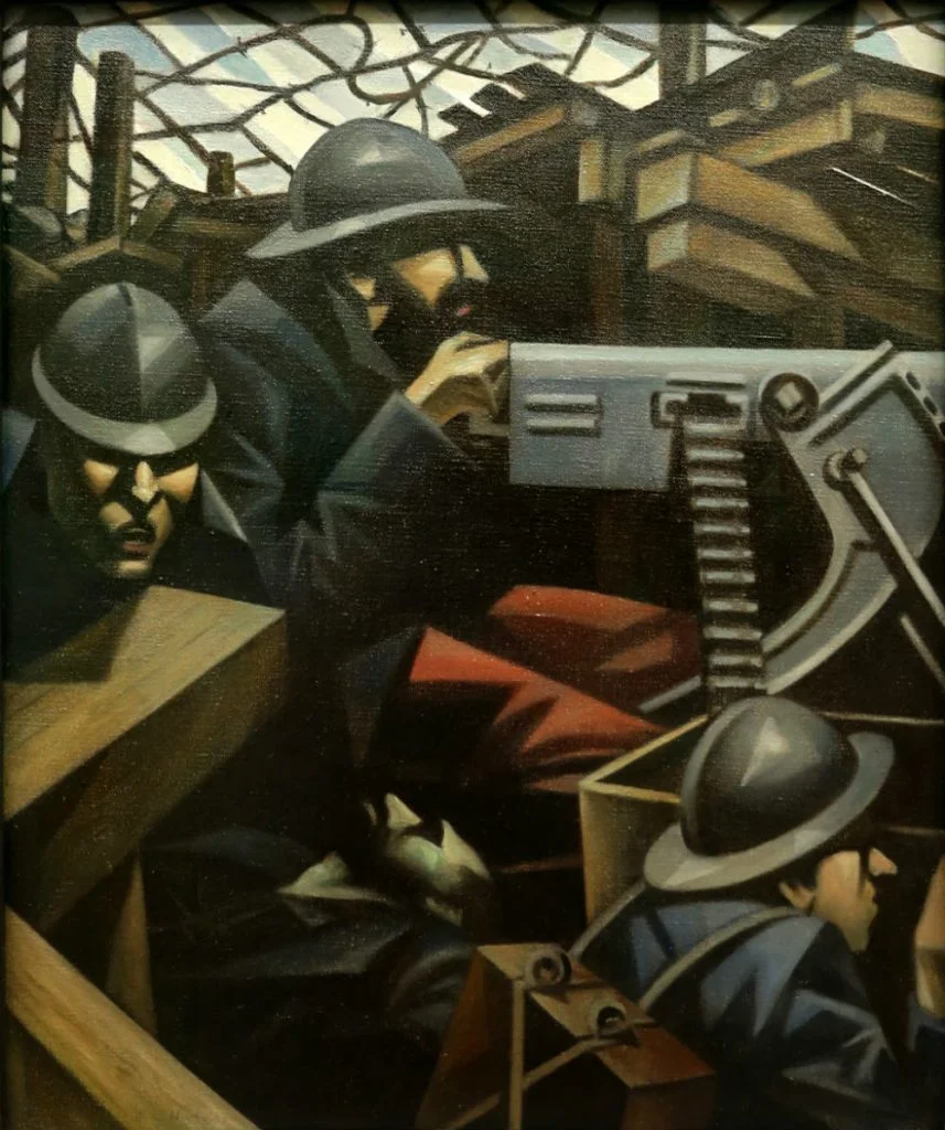 Christopher Richard Wynne Nevinson, 'La Mitrailleuse' (CC BY 3.0 - Sailko - wiki)