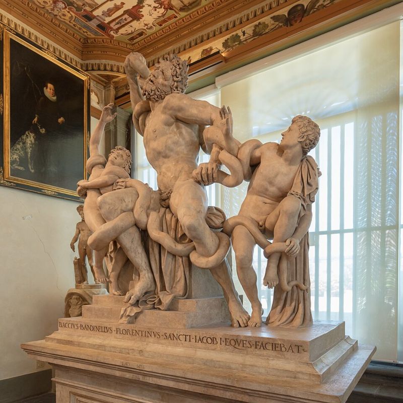 Marmeren kopie van de Laokoöngroep door Baccio Bandinelli