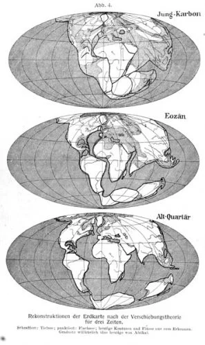 Pangea - Continentverschuiving volgens Alfred Wegener