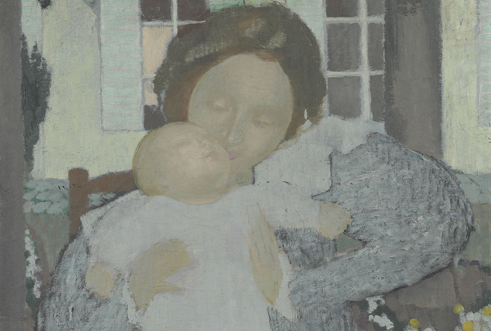 Maurice Denis (1870 – 1943), Moederschap (Vierge au baiser) - detail, 1896-1897, olieverf op doek, Van Gogh Museum, Amsterdam