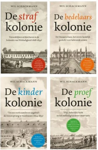 Boeken van Wil Schackmann over de Koloniën van Weldadigheid