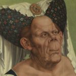Portret van een groteske oude vrouw - Quinten Massijs (detail)