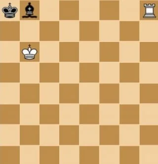 Voorbeeld van een patstelling in het schaken (wiki)