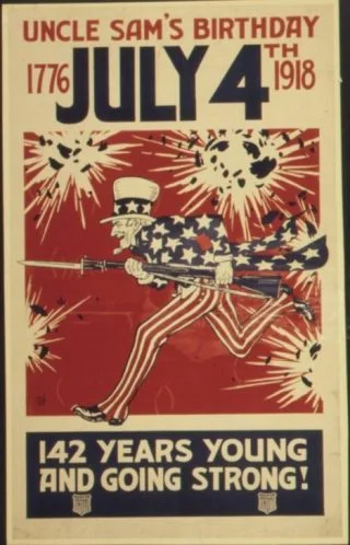 Uncle Sam op een poster uit 1918 (Publiek Domein - wiki)