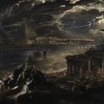 The fall of Babylon (mezzotint uit 1831 naar een schilderij uit 1818) - John Martin (CC BY 4.0 - Wellcome images - wiki)