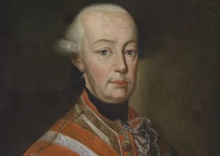 Portret van keizer Leopold II in veldmaarschalksuniform, ca. 1790.