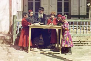 Diaspora - Joden in Samarkand, Centraal-Azië, ca. 1910 (Publiek Domein - wiki)