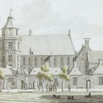 Provinciehuis van Groningen - Aquarel van Jan Bulthuis uit 1774 (Publiek Domein - wiki)