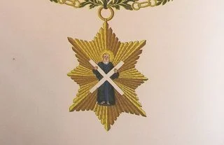 Andreaskruis - Orde van de Distel (Publiek Domein - wiki)
