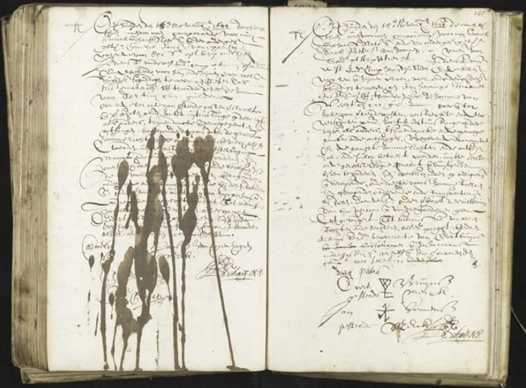 Handschrift Notaris Hendrik Schaef, 1644 (Stadsarchief Amsterdam)