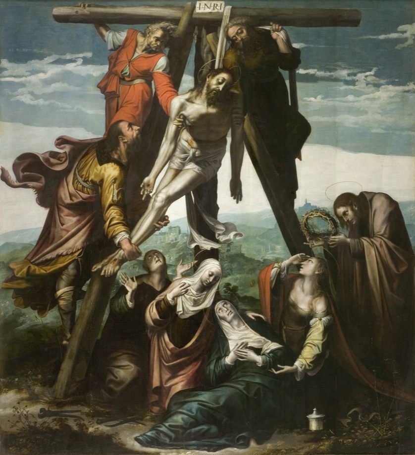 Kruisafneming - Pieter de Kempeneer, Musée Fabre (Publiek Domein - wiki)