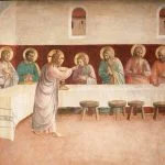 Witte Donderdag - Het Laatste Avondmaal op een fresco van Fra Angelico (Publiek Domein - wiki)