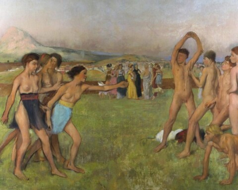 Jonge Spartanen in training - Edgar Degas (Publiek Domein - wiki)