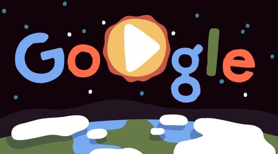 Google Doodle ter gelegenheid van de Dag van de Aarde 2019