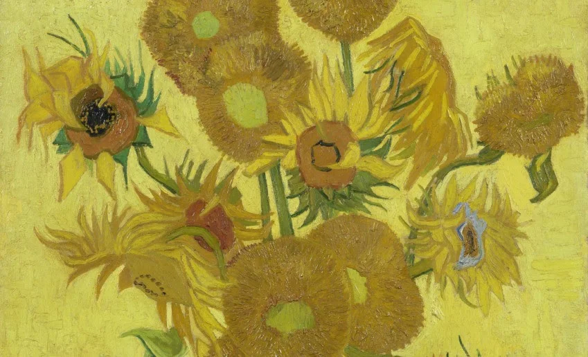 Vincent van Gogh, Zonnebloemen (detail), 1889, Van Gogh Museum, Amsterdam (Vincent van Gogh Stichting)