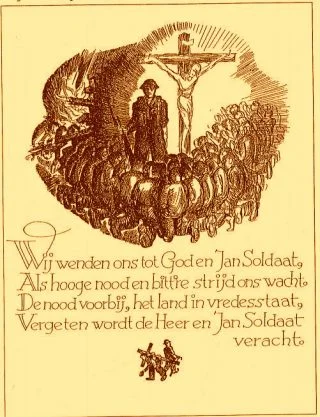 De prent en gedicht (Archief Instituut Militaire Geschiedenis, Den Haag)