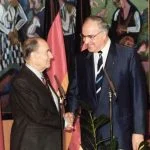 François Mitterand en Helmut Kohl in 1987 (CC BY-SA 3.0 de - Bundesarchiv - wiki)