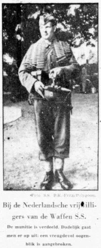 Foto in de Telegraaf van 5 september 1942 (Delpher)