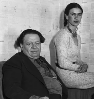Diego Rivera en Frida Kahlo (Publiek Domein - wiki)