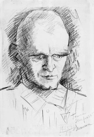 Portret van Witold door Stanisaw Gutkiewicz begin 1942 (Bron: Vrijwillig naar Auschwitz)