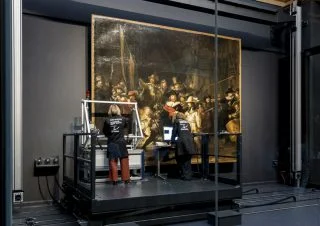 Start van Operatie Nachtwacht (Rijksmuseum Amsterdam)