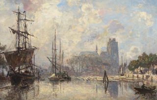 Dordrecht - Johan Barthold Jongkind, 1869 (Publiek Domein - Dordrechts Museum - wiki)