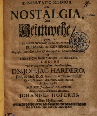 De dissertatie van Johannes Hofer (Google Books)