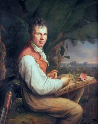 Alexander von Humboldt, portret door Friedrich Georg Weitsch uit 1806.
