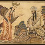 Mohammed met aartsengel Gabriël(Publiek Domein - wiki)