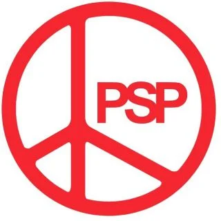 Logo van de Pacifistisch Socialistische Partij (PSP)