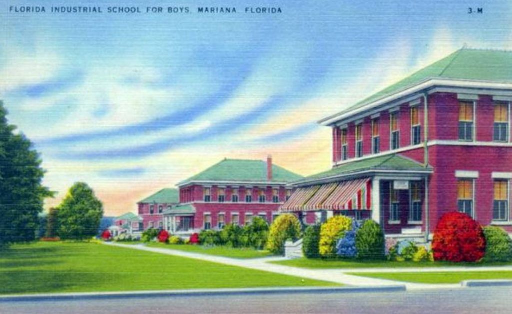 Florida School for Boys op een oude ansichtkaart (Publiek Domein - wiki)