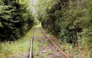 Deel van het traject van de Vennbahn tussen Leykaul en Sourbrodt, 2019 (Foto: Historiek)