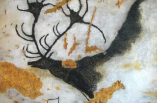 Prehistorische rotsschildering in de Grot van Lascaux