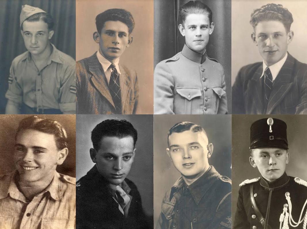 Acht portretfoto's van gesneuvelden (BHIC)