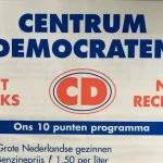 Folder Centrumdemocraten voor de Tweede Kamerverkiezingen, mei 1994. (Bron: Collectie Jan de Vetten)