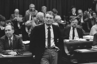 Hans Janmaat in de Tweede Kamer, oktober 1983