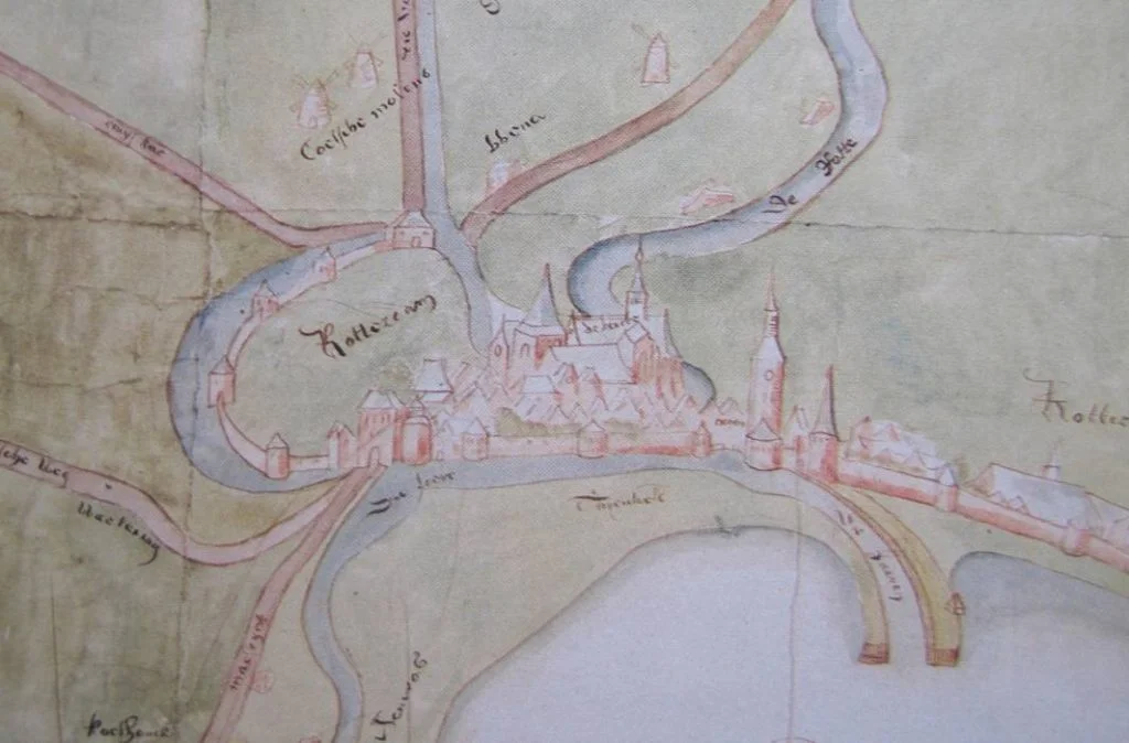 Rotterdam in 1540 - Kaart van Cornelis Cornelisz de Schilder