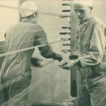 Een foto van de fabriek in 1940